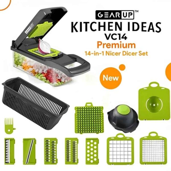 GearUP VC14 Premium 14-in-1 Vegetable & Fruit Cutter