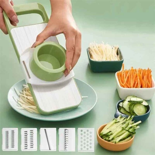 5-in-1 Multifunctional Vegetable Slicer & Chopper